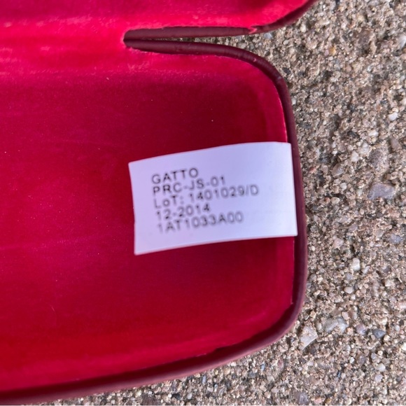 RAY BAN Gatto Deep Red Eye Glasses Sunglasses Case - Picture 9 of 11